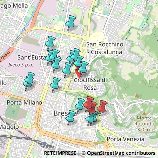 Mappa Via Santa Francesca Saveria Cabrini, 25128 Brescia BS, Italia (0.9125)