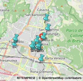 Mappa Via Santa Francesca Saveria Cabrini, 25128 Brescia BS, Italia (1.38917)