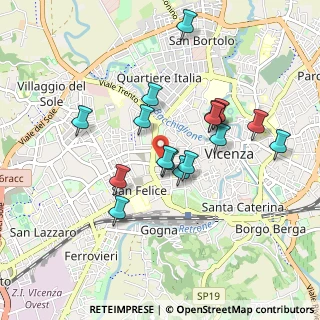 Mappa Contrà Mure S. Rocco, 36100 Vicenza VI, Italia (0.805)