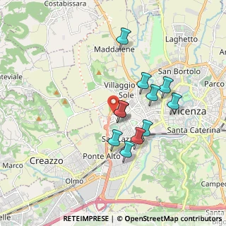 Mappa Via Battaglione Val Chiese, 36100 Vicenza VI, Italia (1.50909)