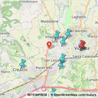 Mappa Via Battaglione Val Chiese, 36100 Vicenza VI, Italia (2.54727)
