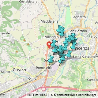Mappa Via Battaglione Val Chiese, 36100 Vicenza VI, Italia (1.4095)