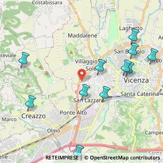 Mappa Via Battaglione Val Chiese, 36100 Vicenza VI, Italia (2.58727)