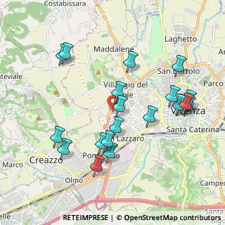 Mappa Via Battaglione Val Chiese, 36100 Vicenza VI, Italia (2.05)