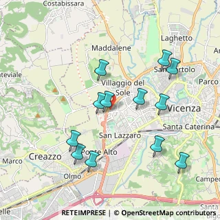 Mappa Via Battaglione Val Chiese, 36100 Vicenza VI, Italia (1.97)