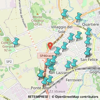 Mappa Via Battaglione Val Chiese, 36100 Vicenza VI, Italia (1.2335)