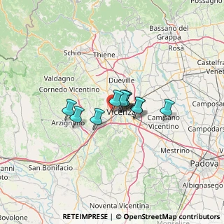 Mappa Via Battaglione Val Chiese, 36100 Vicenza VI, Italia (6.93273)