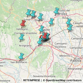 Mappa Via Battaglione Val Chiese, 36100 Vicenza VI, Italia (12.639)