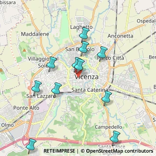 Mappa Contrà P. Cordenons, 36100 Vicenza VI, Italia (2.03273)