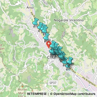 Mappa Via Madre Clelia Merloni, 36072 Chiampo VI, Italia (0.678)