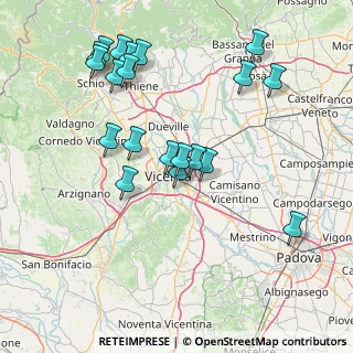 Mappa Via Adolfo Giuriato, 36100 Vicenza VI, Italia (16.3145)