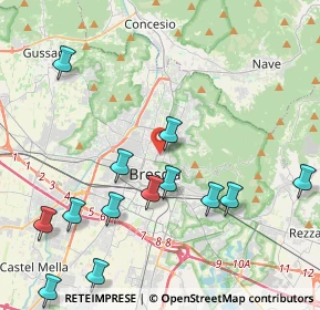 Mappa Via Giovanni Chiassi, 25128 Brescia BS, Italia (5.17429)