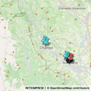 Mappa Via degli Alpini, 36072 Chiampo VI, Italia (4.64056)