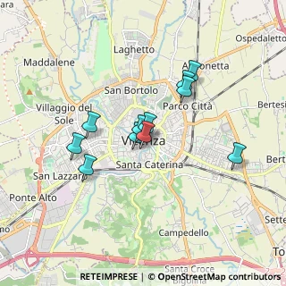 Mappa Piazza della Biade, 36100 Vicenza VI, Italia (1.38636)