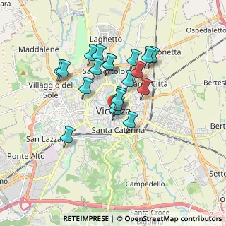 Mappa Piazza della Biade, 36100 Vicenza VI, Italia (1.374)