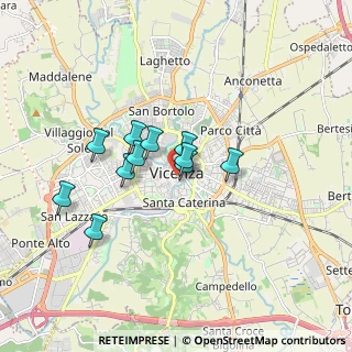 Mappa Piazza della Biade, 36100 Vicenza VI, Italia (1.28455)
