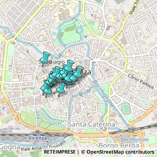 Mappa Piazza della Biade, 36100 Vicenza VI, Italia (0.303)