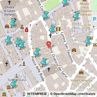 Mappa Piazza della Biade, 36100 Vicenza VI, Italia (0.125)