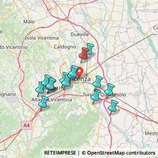 Mappa 36100 Vicenza VI, Italia (6.25438)