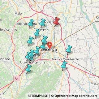 Mappa 36100 Vicenza VI, Italia (7.24786)