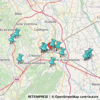 Mappa 36100 Vicenza VI, Italia (7.54846)