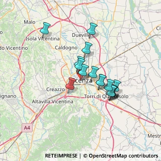 Mappa 36100 Vicenza VI, Italia (5.49813)