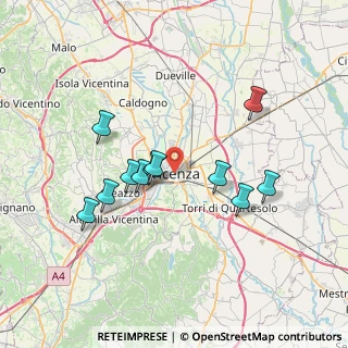 Mappa 36100 Vicenza VI, Italia (6.54727)