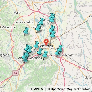 Mappa 36100 Vicenza VI, Italia (6.8655)