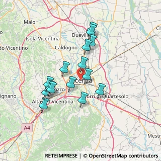 Mappa 36100 Vicenza VI, Italia (6.31133)