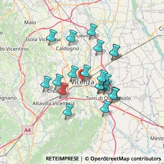 Mappa 36100 Vicenza VI, Italia (6.2835)