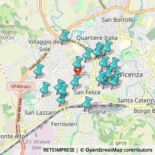Mappa Via Goffredo Mameli, 36100 Vicenza VI, Italia (0.7955)