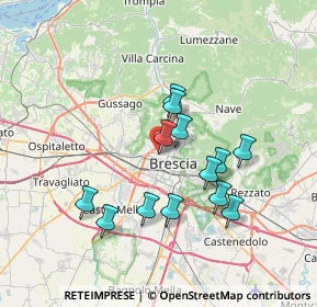 Mappa Via Volturno, 25100 Brescia BS, Italia (6.25)