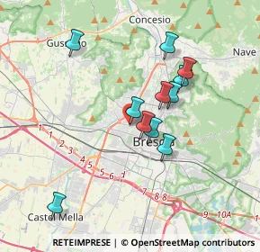 Mappa Via Volturno, 25100 Brescia BS, Italia (3.12727)