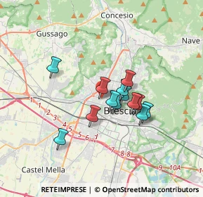 Mappa Via Volturno, 25100 Brescia BS, Italia (2.47692)