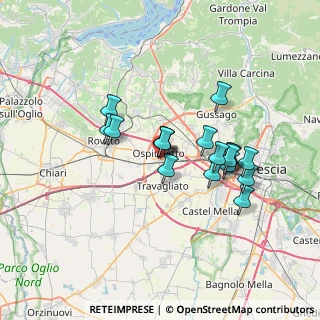 Mappa Via C. Togni, 25035 Ospitaletto BS, Italia (5.76556)