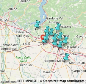 Mappa Via C. Togni, 25035 Ospitaletto BS, Italia (9.41167)