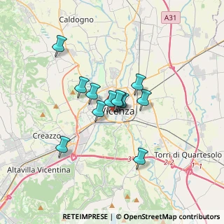 Mappa Stradella del Garofolino, 36100 Vicenza VI, Italia (2.3175)