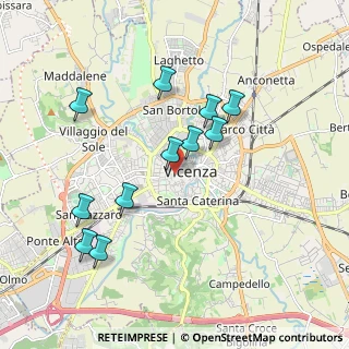 Mappa Stradella del Garofolino, 36100 Vicenza VI, Italia (1.82364)