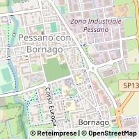 Karta Pessano con Bornago