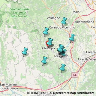 Mappa Via San Martino, 36072 Chiampo VI, Italia (5.53214)