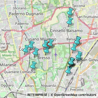 Mappa Via Parco degli Scout Angolo, 20091 Bresso MI, Italia (2.0995)