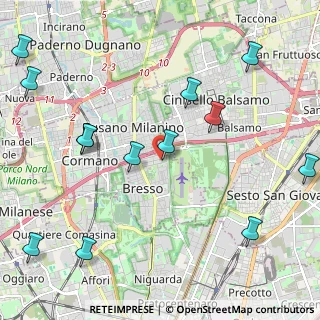 Mappa Via Parco degli Scout Angolo, 20091 Bresso MI, Italia (2.71923)