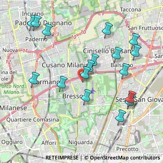 Mappa Via Parco degli Scout Angolo, 20091 Bresso MI, Italia (2.24588)