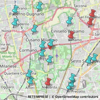 Mappa Via Parco degli Scout Angolo, 20091 Bresso MI, Italia (2.887)