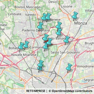 Mappa Via Parco degli Scout Angolo, 20091 Bresso MI, Italia (3.63267)