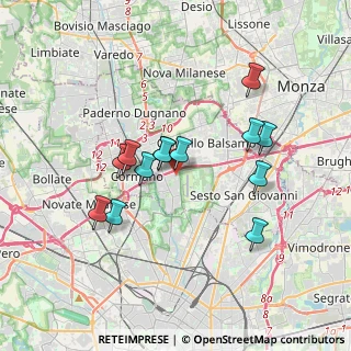 Mappa Via Parco degli Scout Angolo, 20091 Bresso MI, Italia (3.10385)