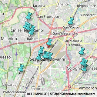 Mappa Via Lodovico Ariosto, 20099 Sesto San Giovanni MI, Italia (2.22059)