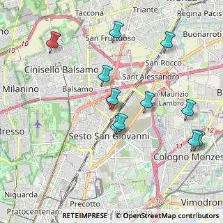 Mappa Via Lodovico Ariosto, 20099 Sesto San Giovanni MI, Italia (2.08364)