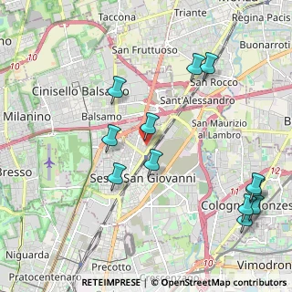 Mappa Via Lodovico Ariosto, 20099 Sesto San Giovanni MI, Italia (2.375)