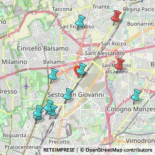 Mappa Via Lodovico Ariosto, 20099 Sesto San Giovanni MI, Italia (2.47818)
